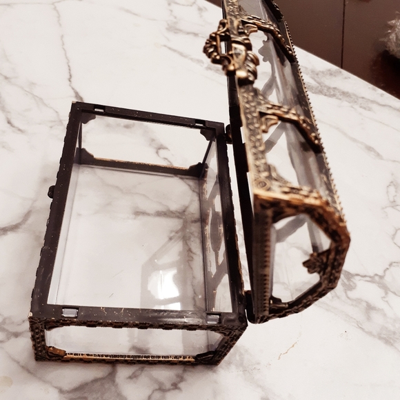 Pirate small vintage-like jewelry trinket transparent treasure box (brand new) - Picture 7 of 8